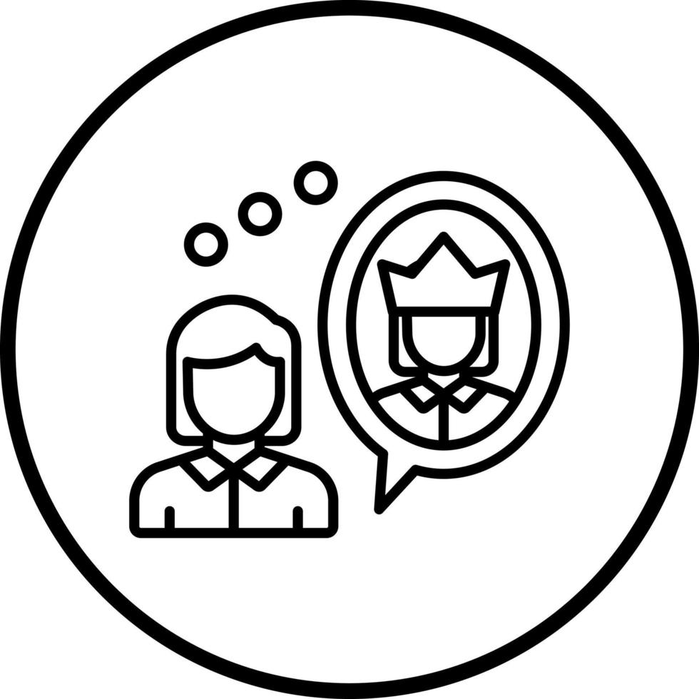Self Esteem Vector Icon Style
