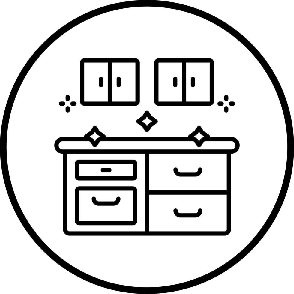 Kitchen Cleaning Vector Icon Style