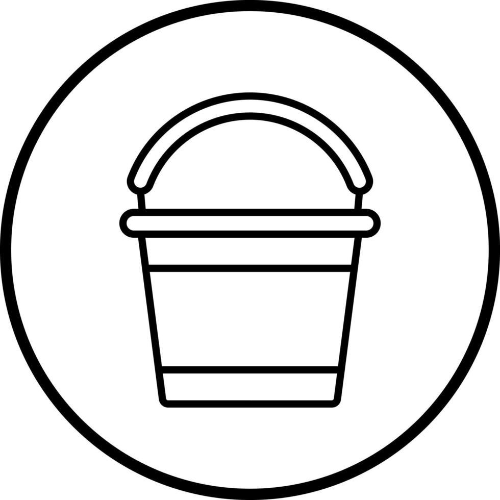 Bucket Vector Icon Style