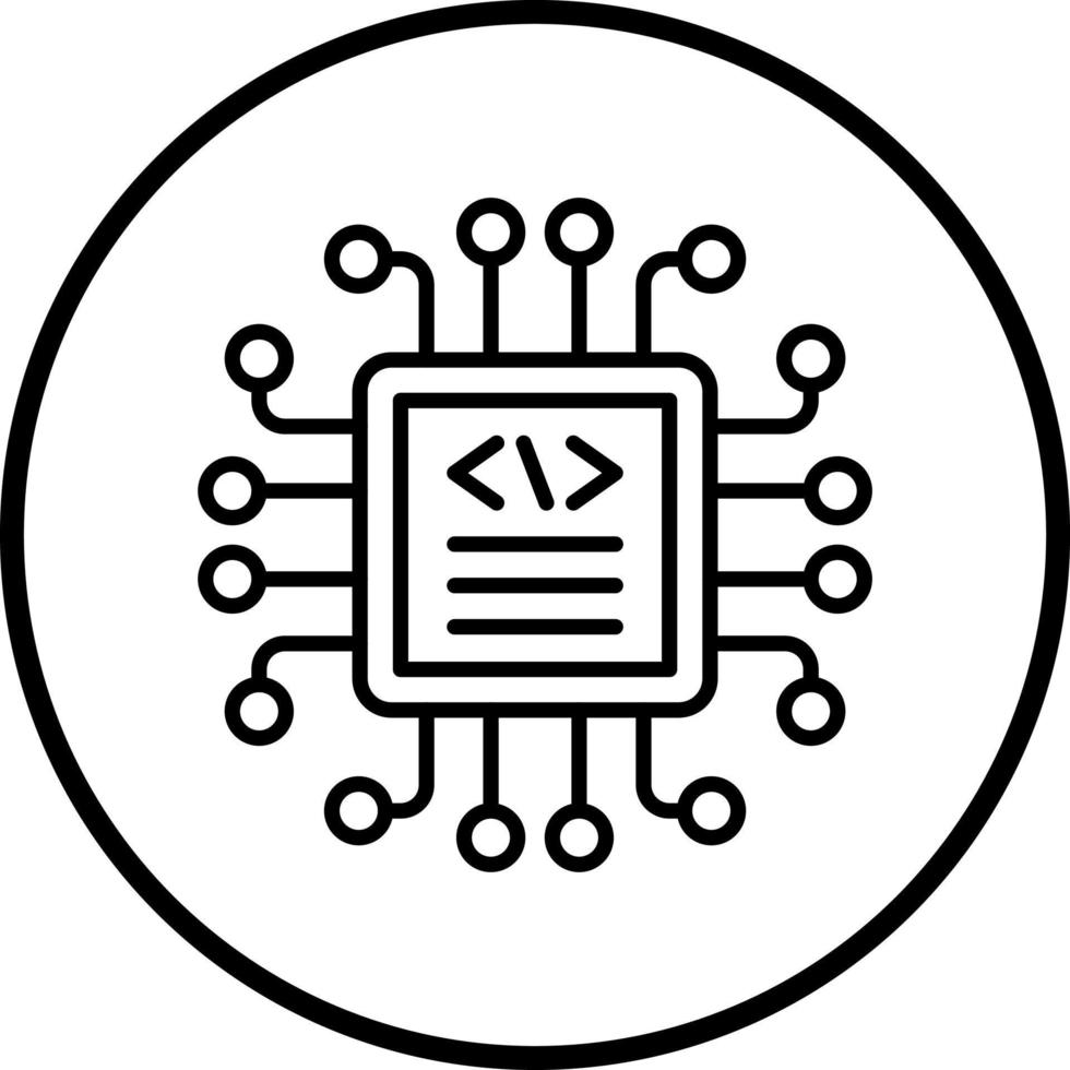 Vector Design Code Processor Vector Icon Style 22120068 Vector Art at ...