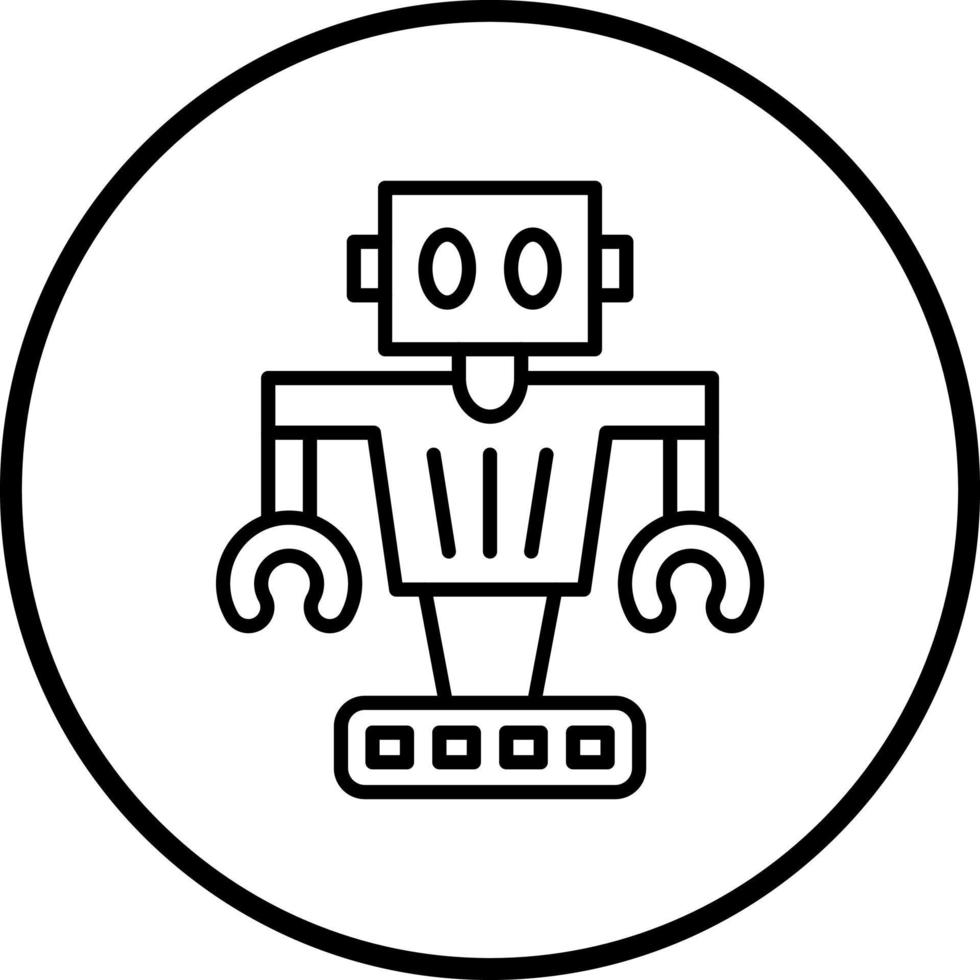 Vector Design Autonomous Robot Vector Icon Style