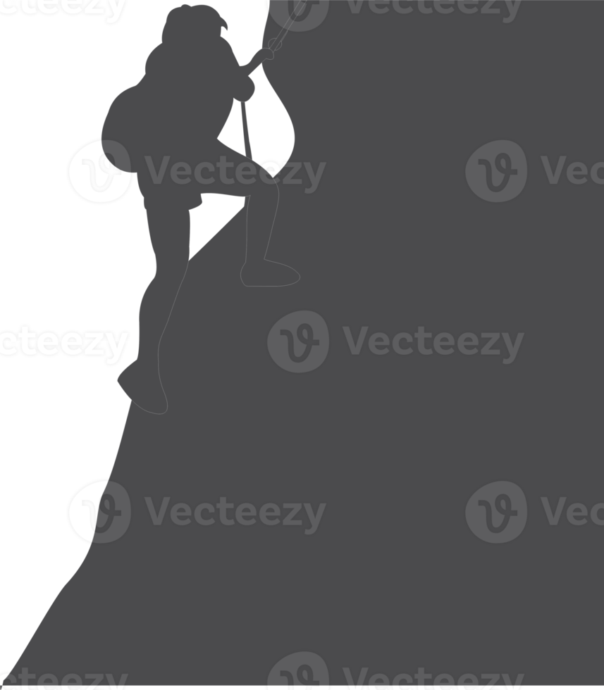 Bergsteiger Berg Silhouette png