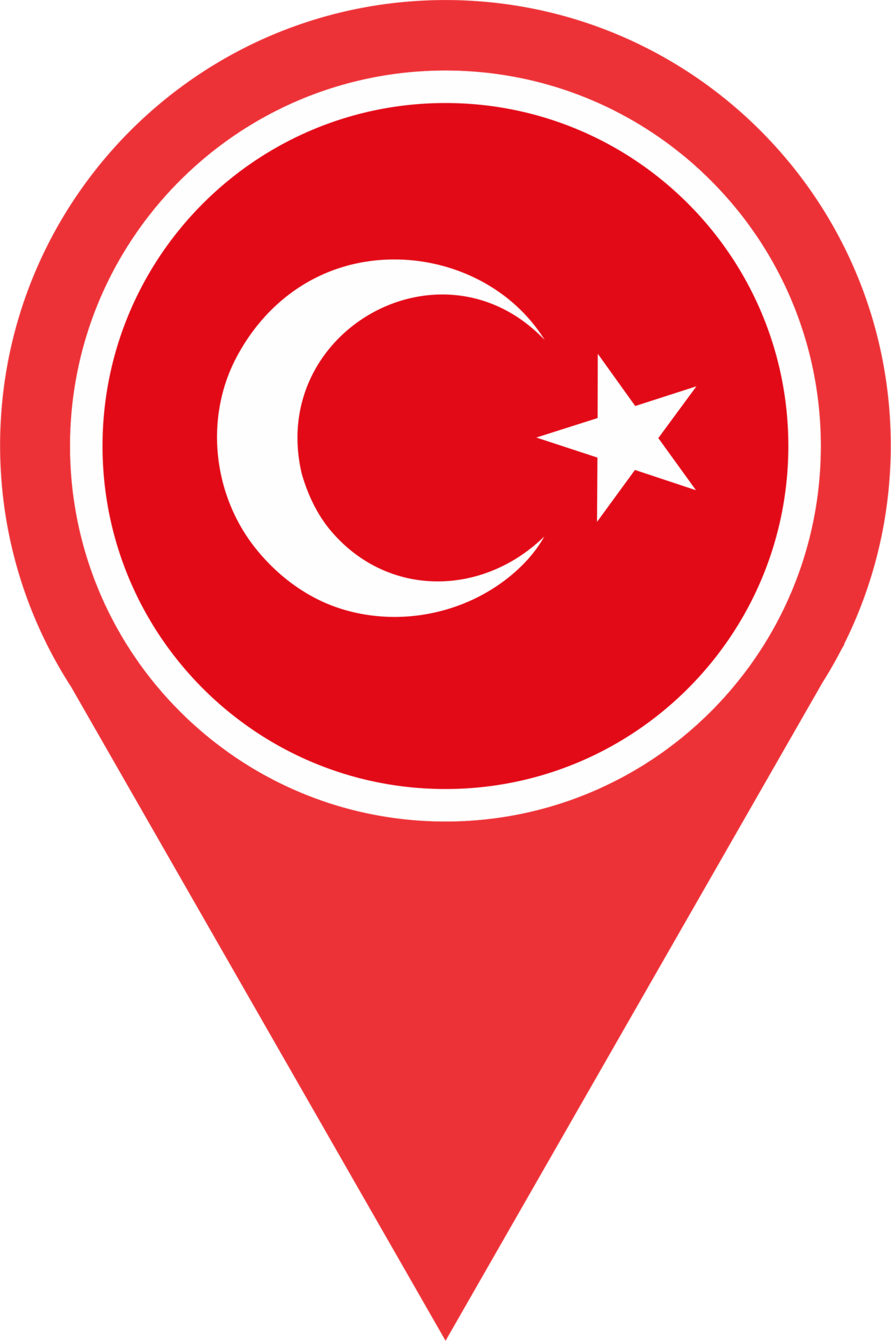 Turkey flag pin map location PNG 22120418 PNG