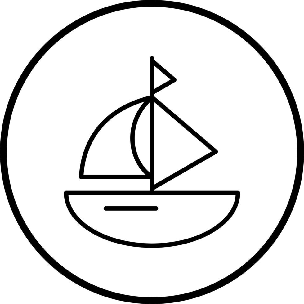 Vector Design Boat Vector Icon Style