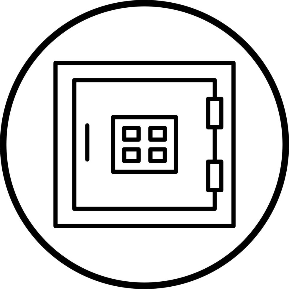 Safe Box Vector Icon Style