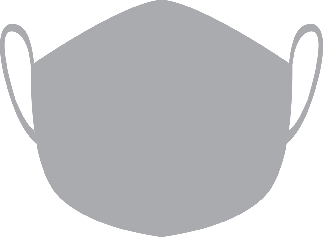 Gray mask PNG