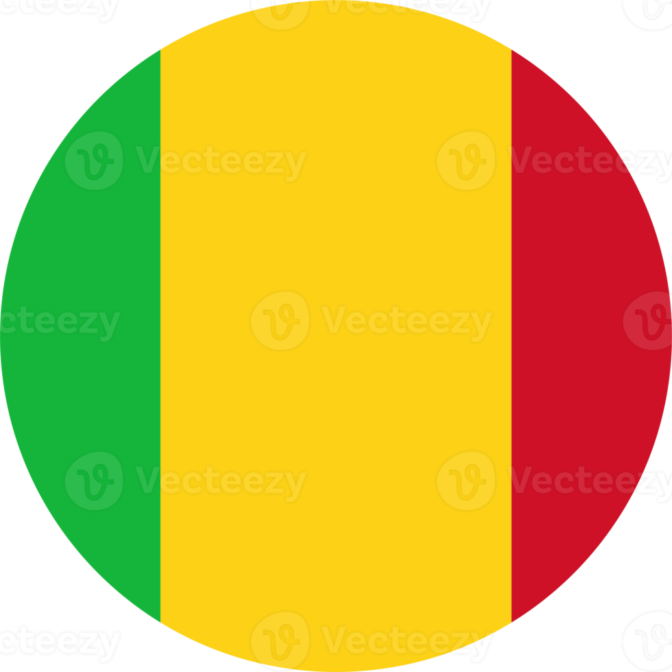 Mali Flagge Symbol runden gestalten png