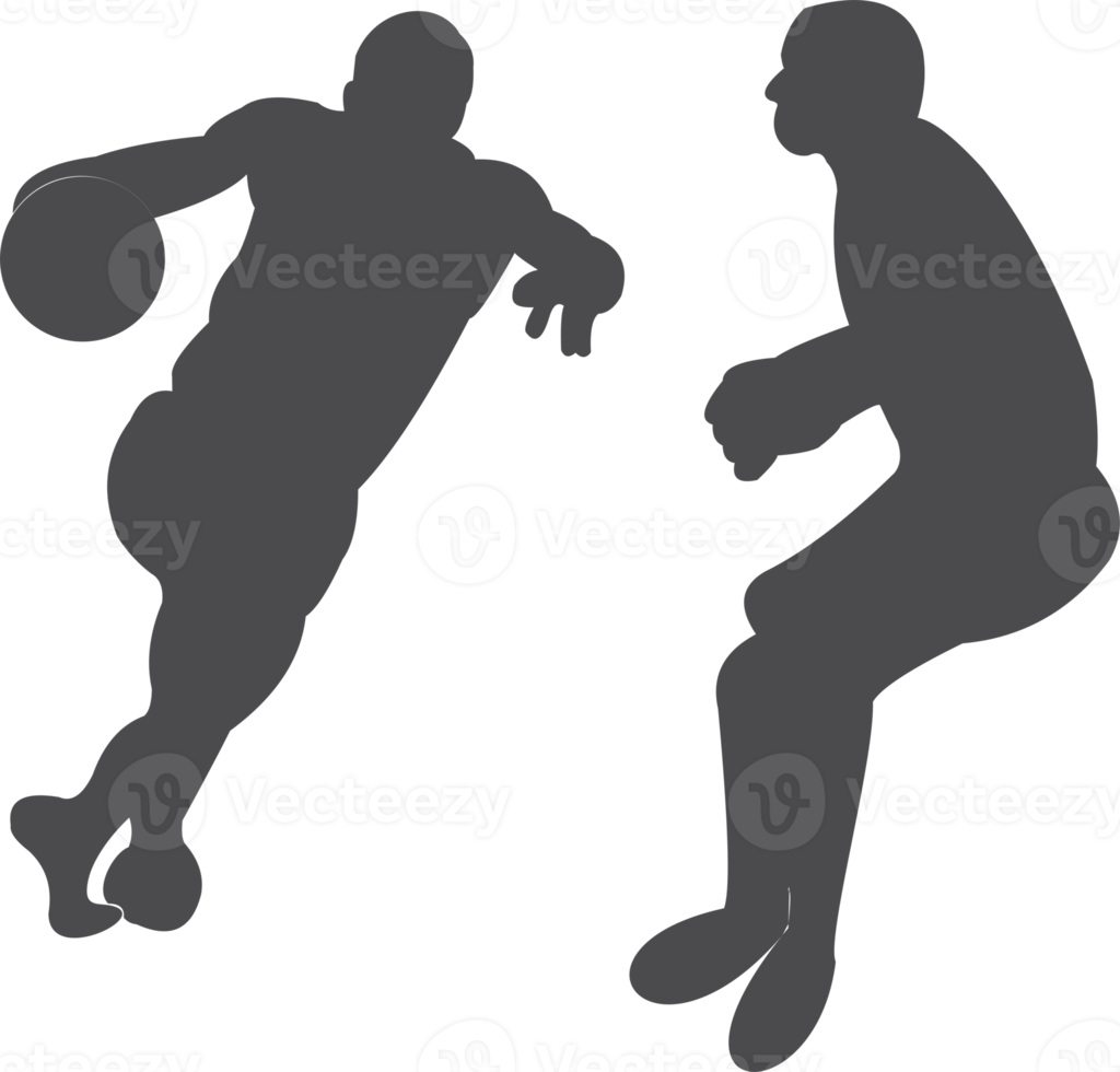 basketbal speler silhouet PNG