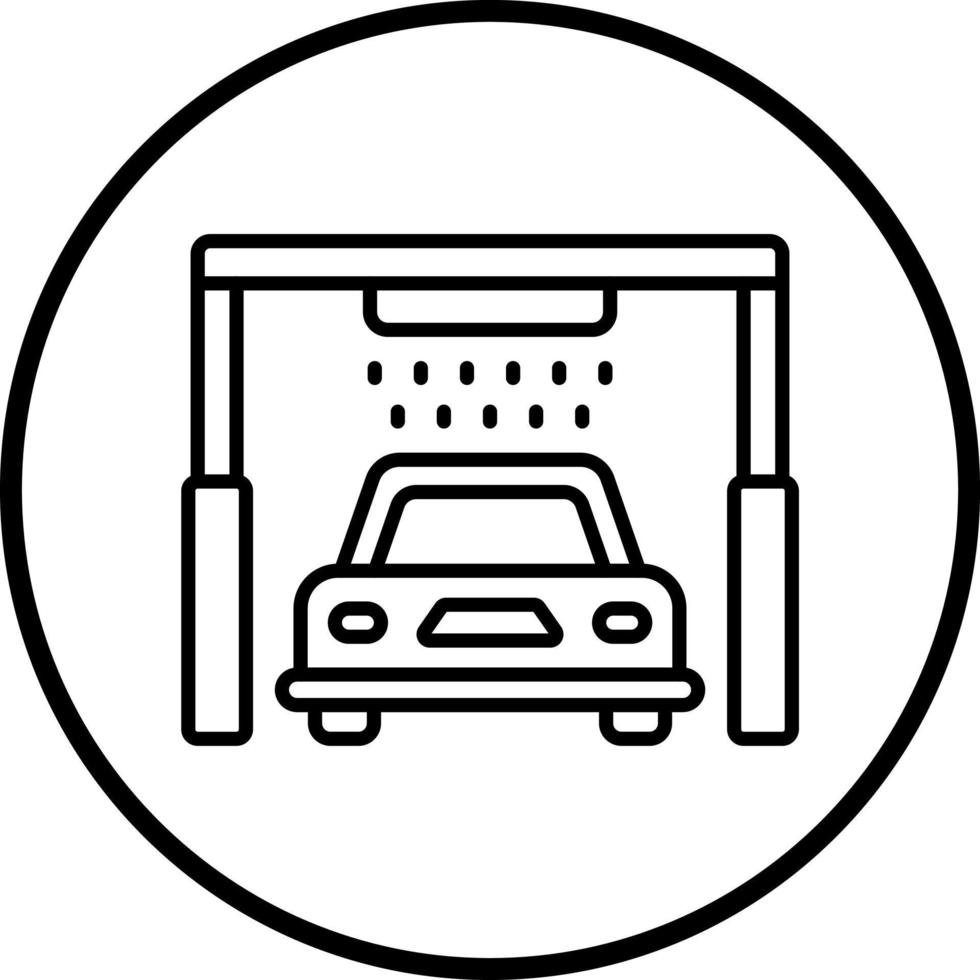 Vector Design Automated Car Wash Vector Icon Style
