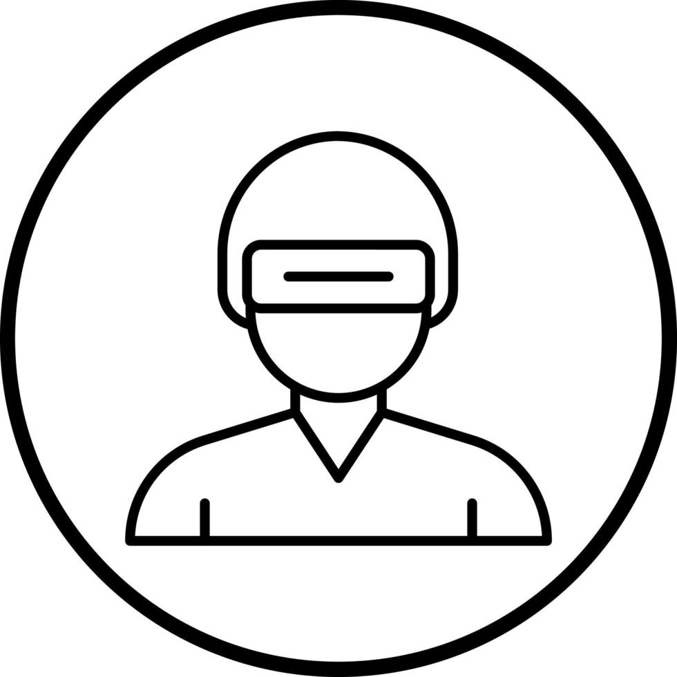 Virtual Reality Vector Icon Style