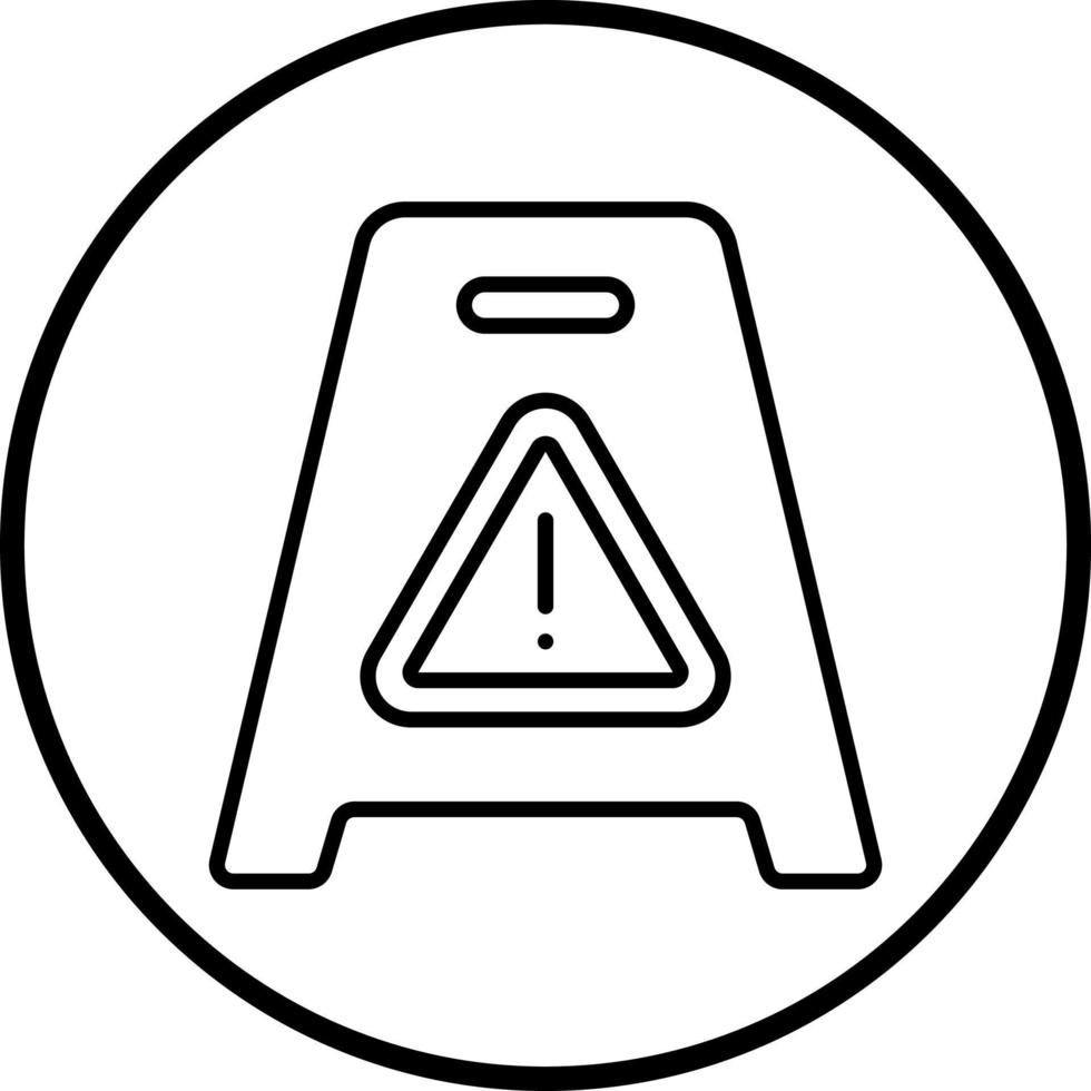 Vector Design Wet Floor Vector Icon Style