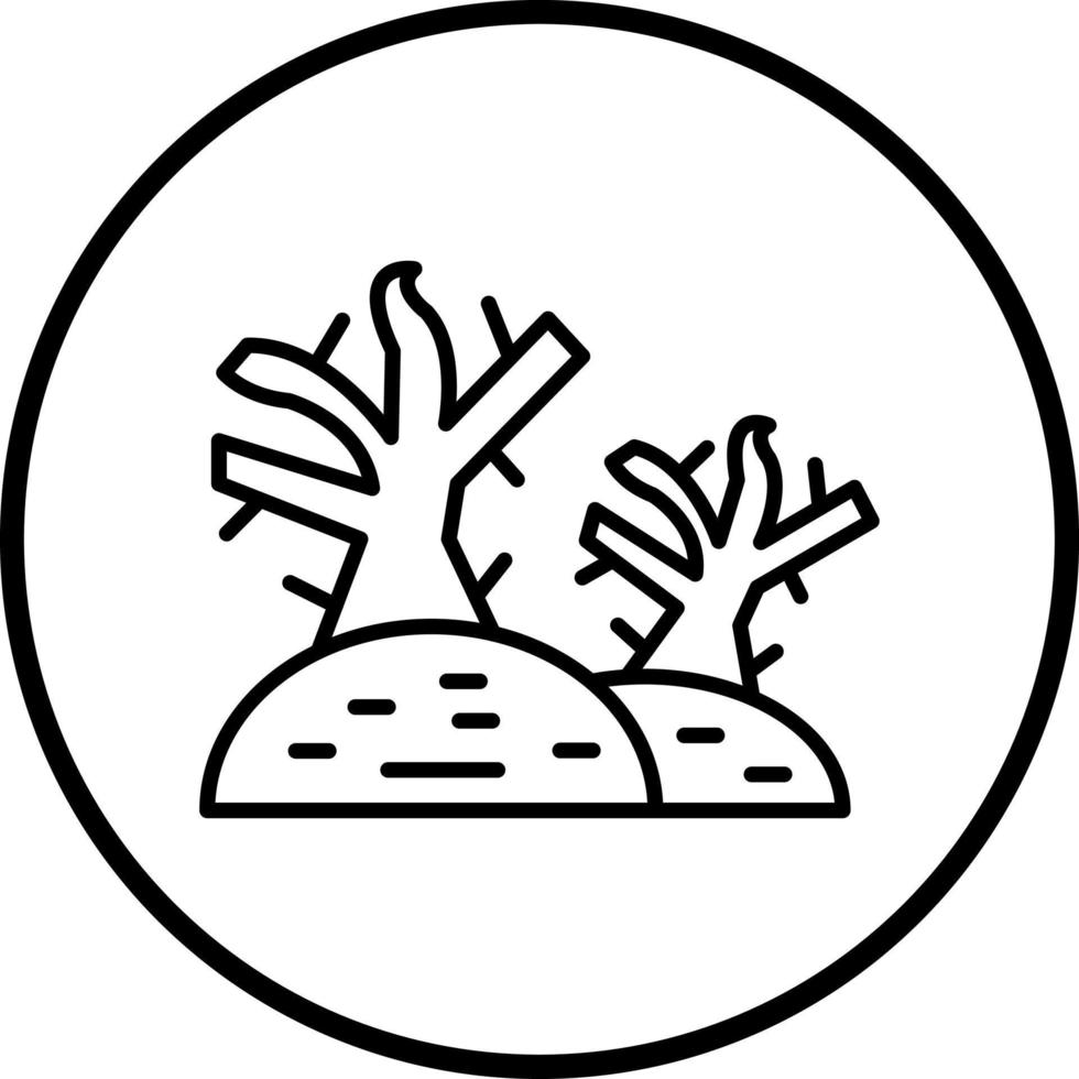 Dry Tree Vector Icon Style