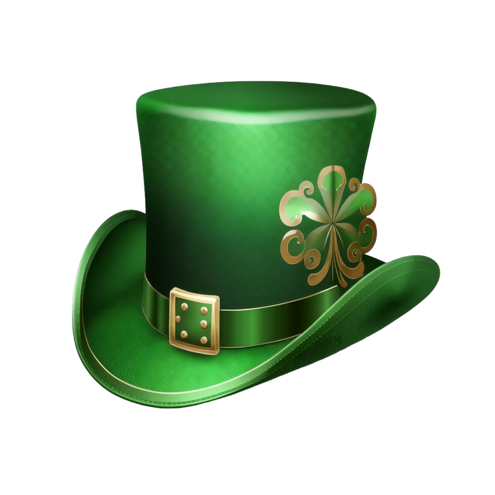 st patricks trifoglio cappello 3d stereo cartone animato Festival modello png