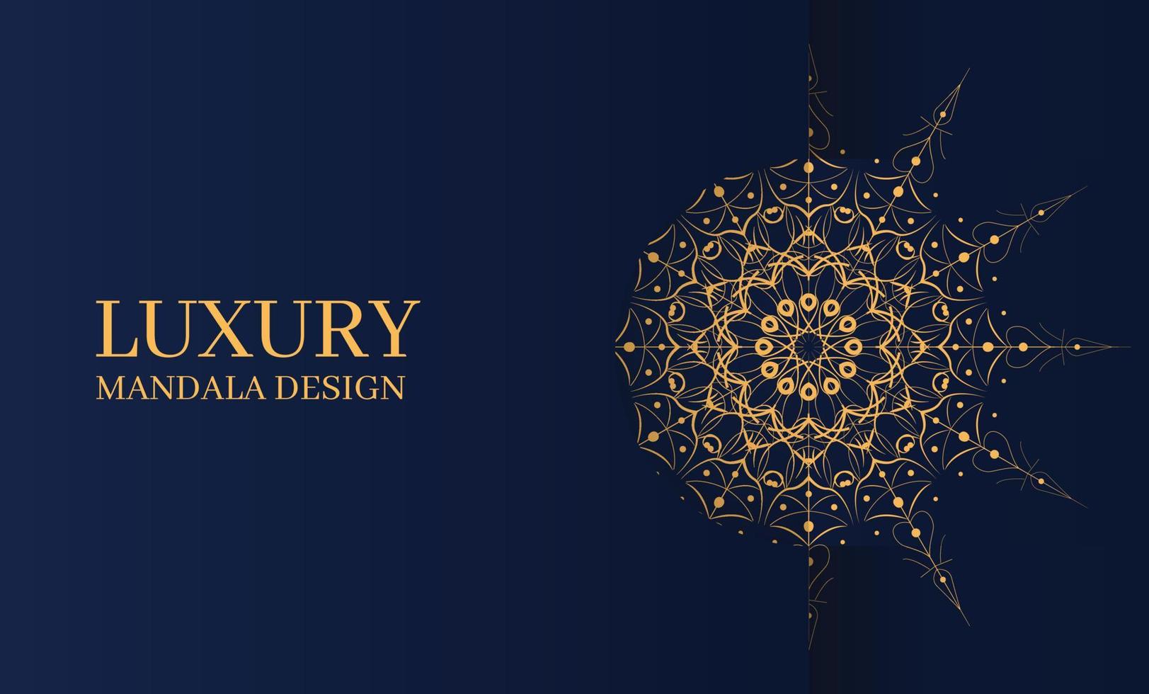 Luxury Mandala and Background Design vector