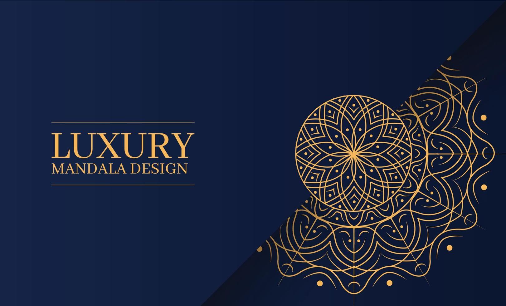 Luxury mandala Background template design vector