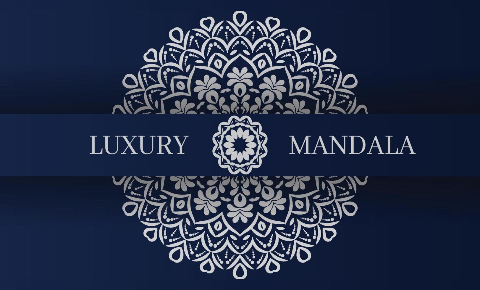 Luxury mandala design background template vector