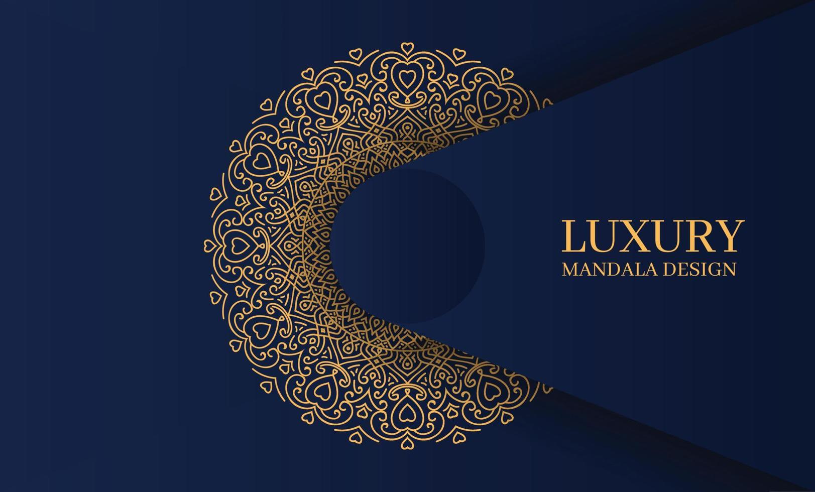 Luxury Mandala Background Template Design vector