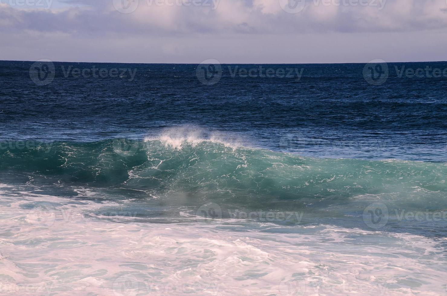 Sea with waves photo