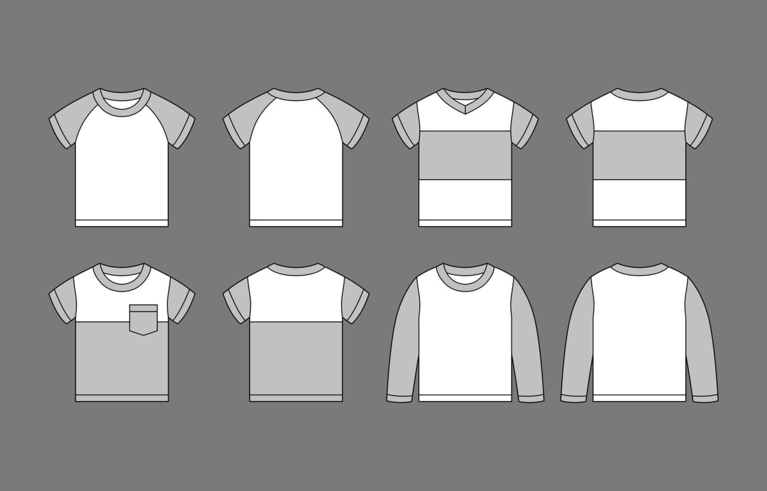 Kids Tshirt Mock Up Template vector