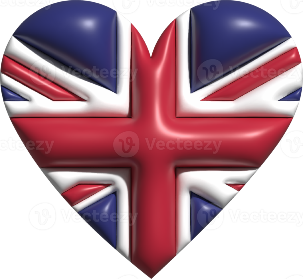Reino Unido bandera corazón 3d. png