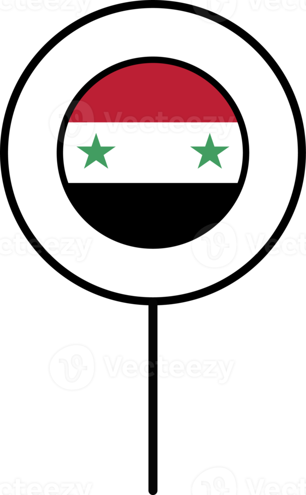 Syria flag circle pin icon. png