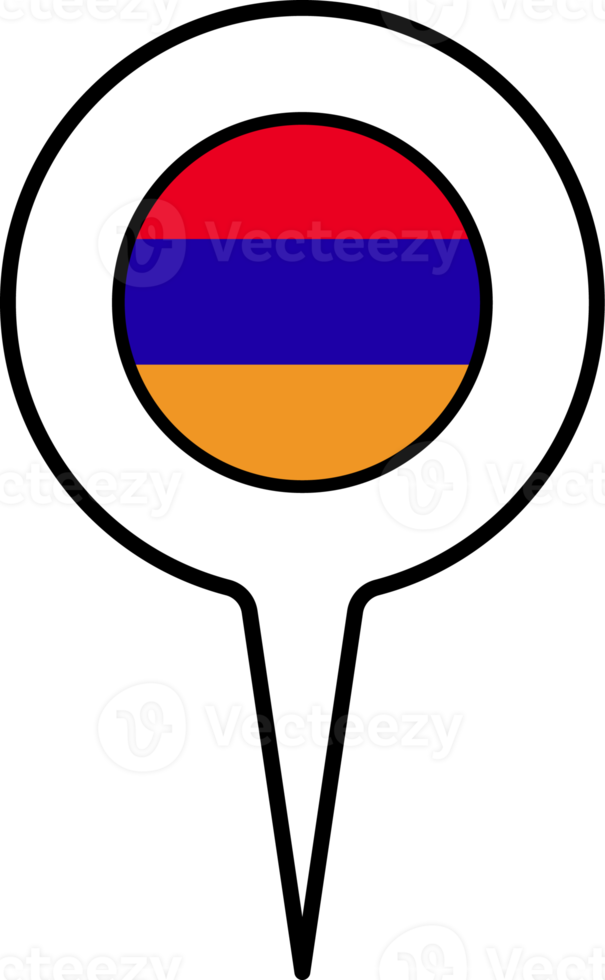 Armenië vlag kaart wijzer icoon. png