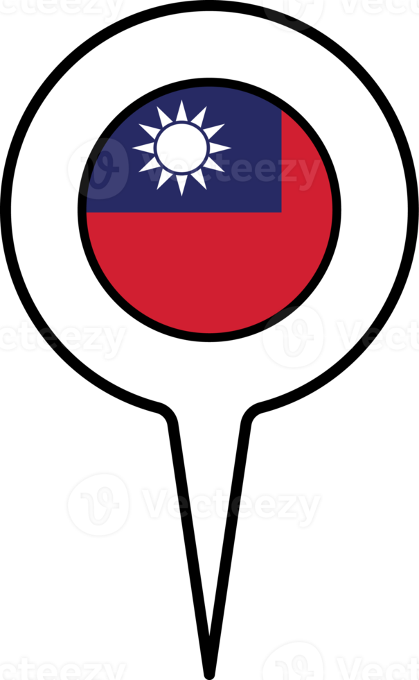 Taiwan Flagge Karte Zeiger Symbol. png