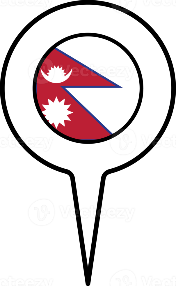 Nepal flag Map pointer icon. png