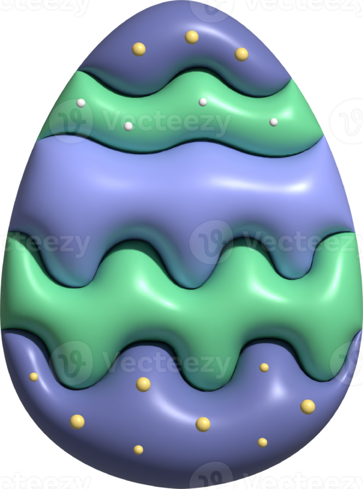 Pasqua uovo 3d viola colore, contento Pasqua giorno. png