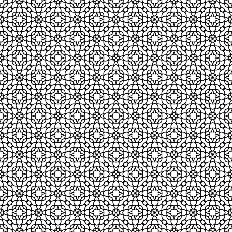 Black and white seamless pattern texture. Greyscale ornamental graphic design. vector