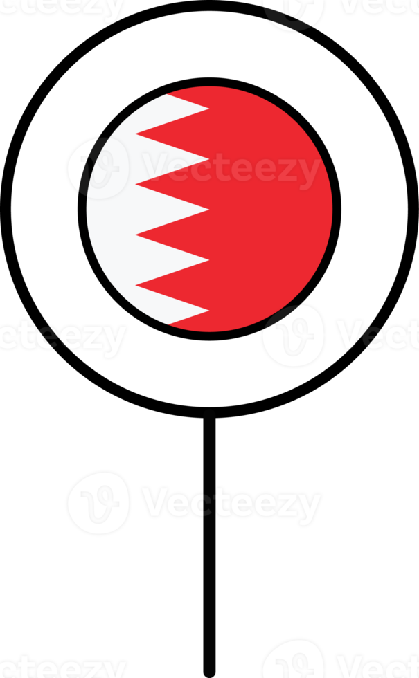 Bahreïn drapeau cercle épingle icône. png