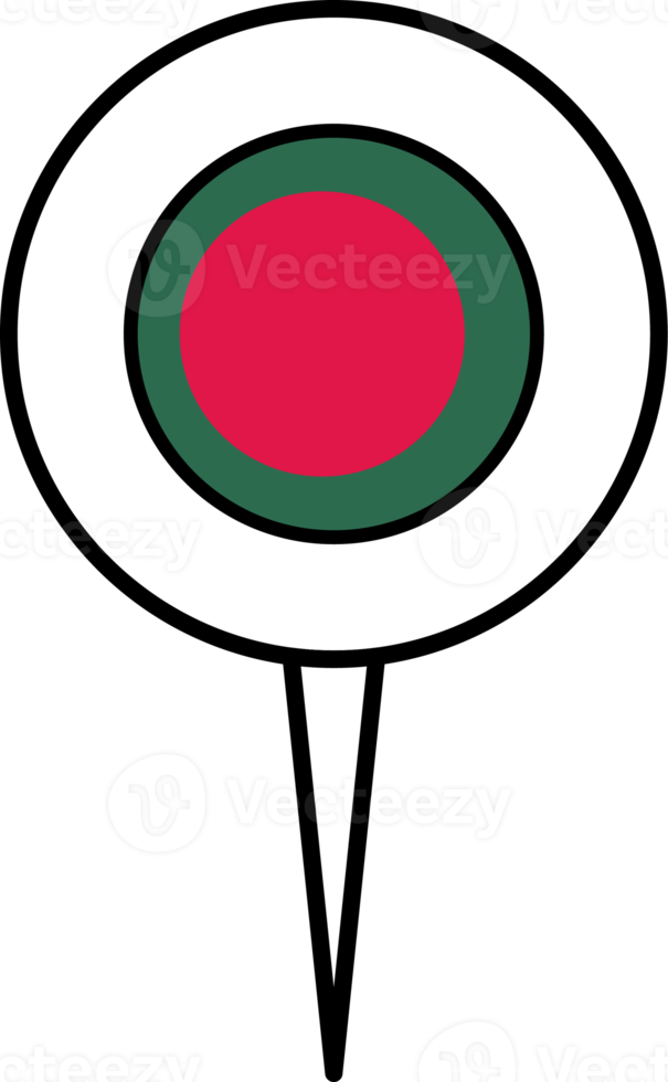 Bangladesh flag pin location icon. png