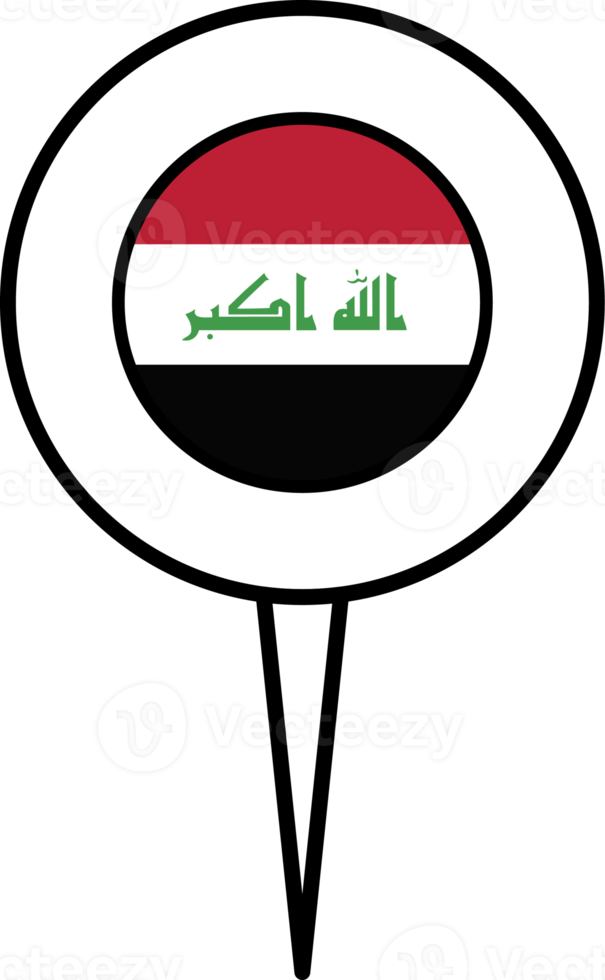 Iraq flag pin location icon. png