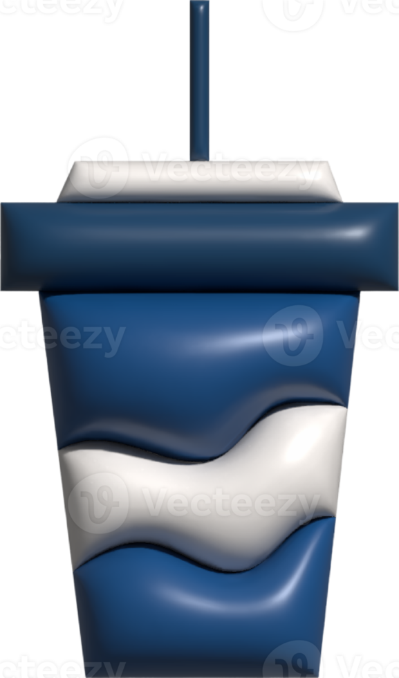 plastic mug 3D icon, drinks 3D icon. png