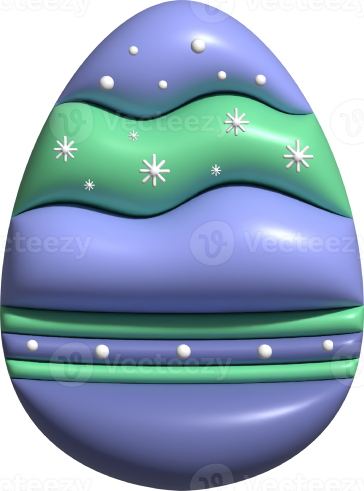 Easter egg 3d purple color, Happy Easter Day. png