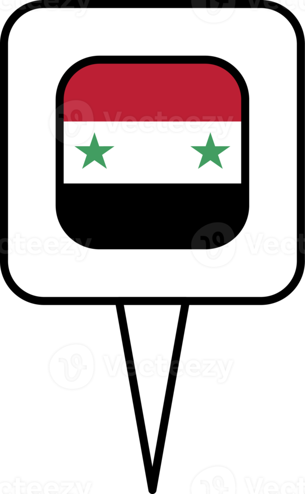 Syria flag pin place icon. png