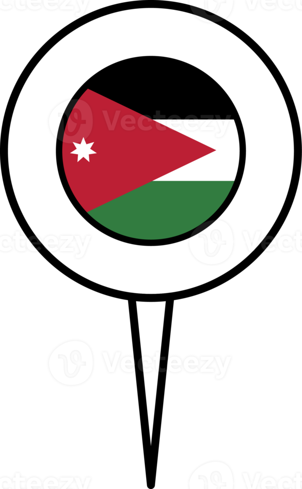 Jordan flag pin location icon. png