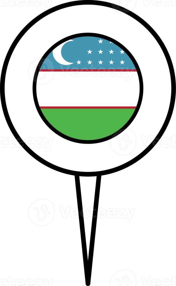 Uzbekistan flag pin location icon. png