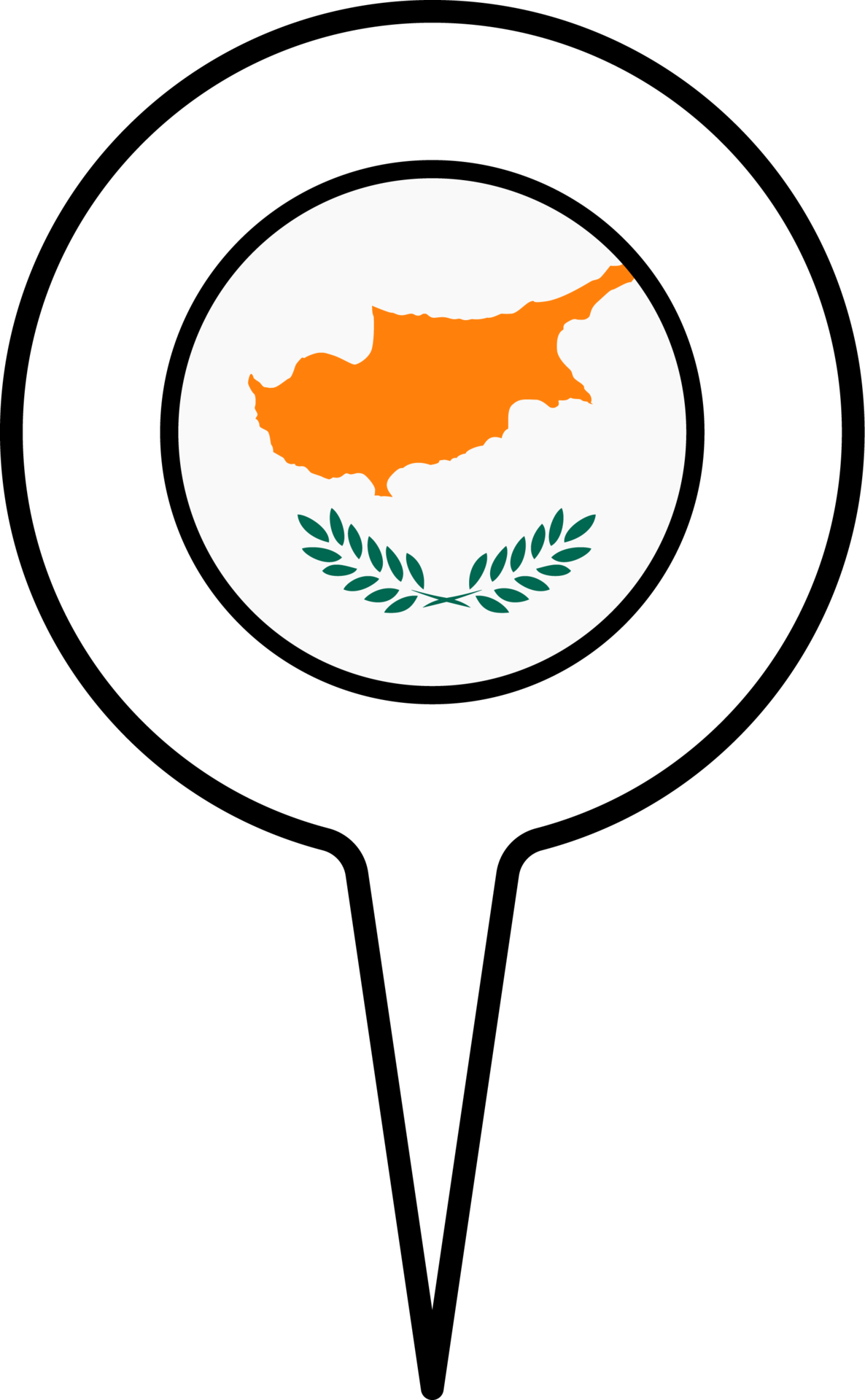 Cyprus Flag Map Pointer Icon 22121410 Png Cyprus Flag Map Pointer Icon 22121410 Png