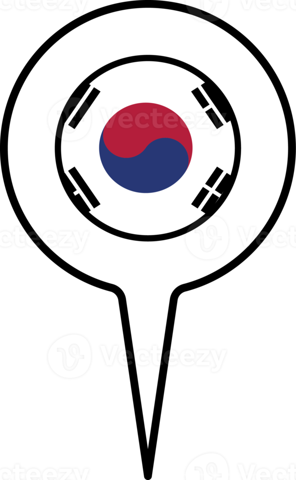 söder korea flagga Karta pekare ikon. png