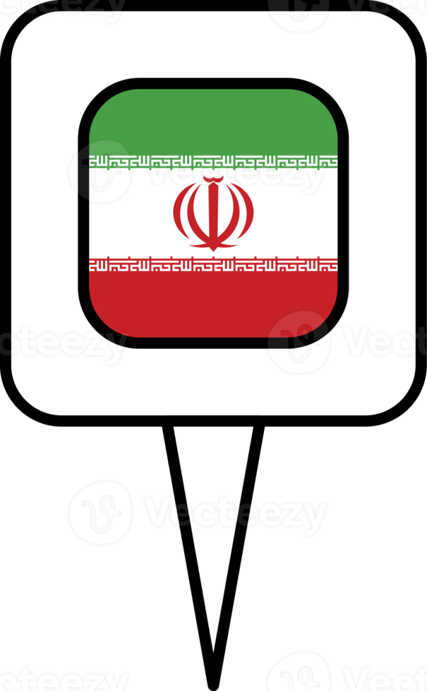 Iran flag pin place icon. png