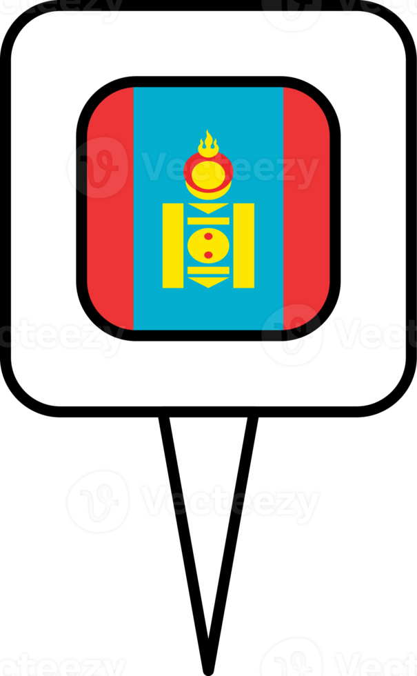 Mongolia flag pin place icon. png