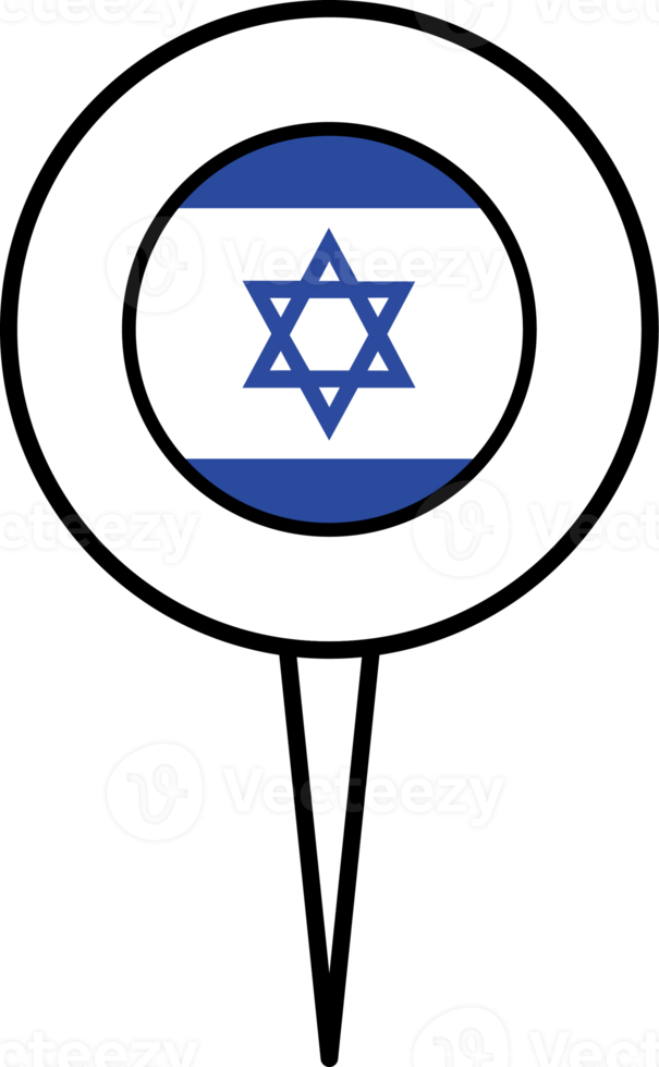 Israel flag pin location icon. png
