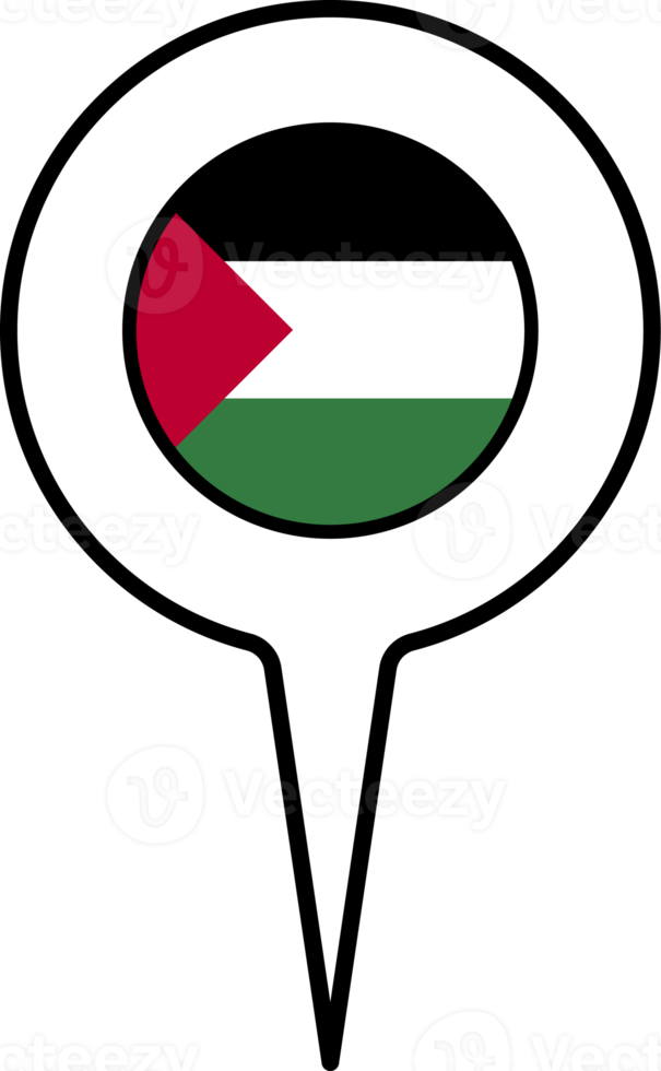 stat av palestina flagga Karta pekare ikon. png