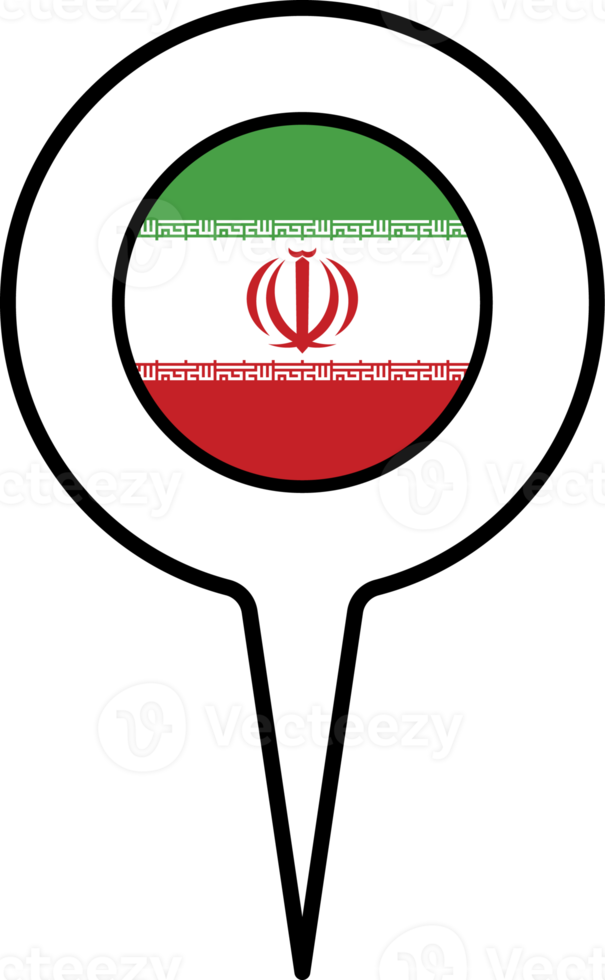 Iran flag Map pointer icon. png