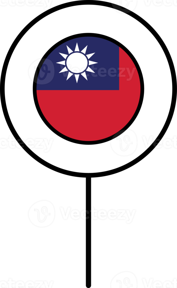 Taiwan flag circle pin icon. png