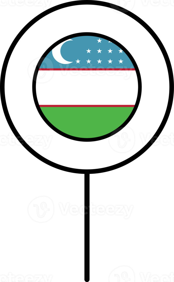 Uzbekistan flag circle pin icon. png