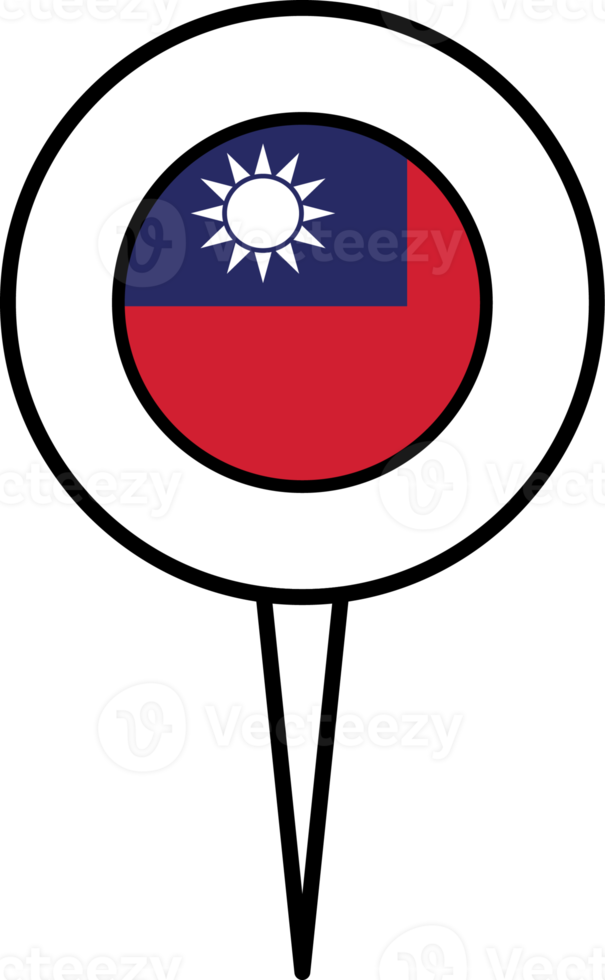 Taiwan Flagge Stift Ort Symbol. png