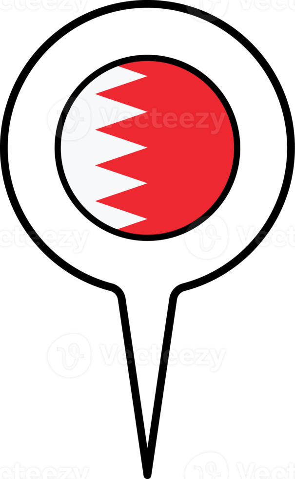 Bahrain flag Map pointer icon. png