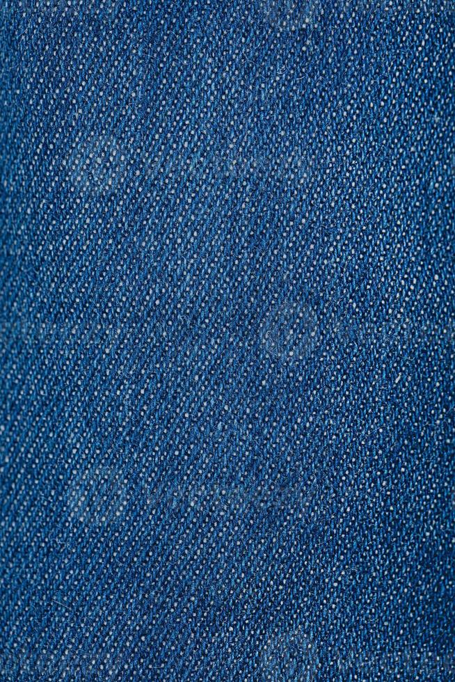 Close-up blue denim texture photo